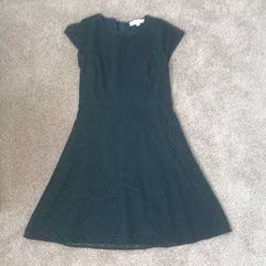 LOFT size 2 Hunter green lace dress